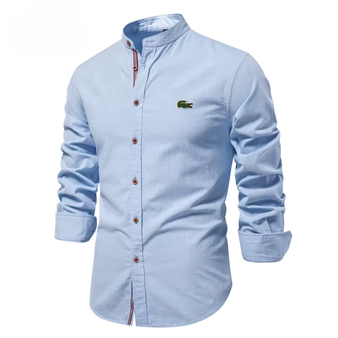 LCST™ Chemise en coton à col montant pour homme