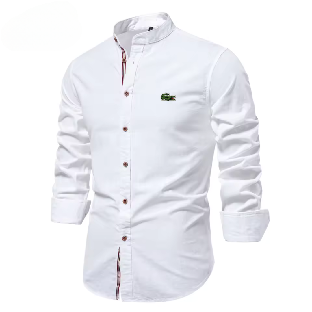 LCST™ Chemise en coton à col montant pour homme