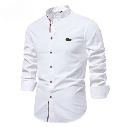 LCST™ Chemise en coton à col montant pour homme
