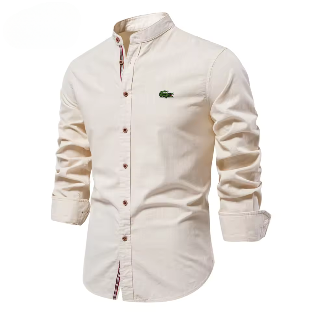 LCST™ Chemise en coton à col montant pour homme