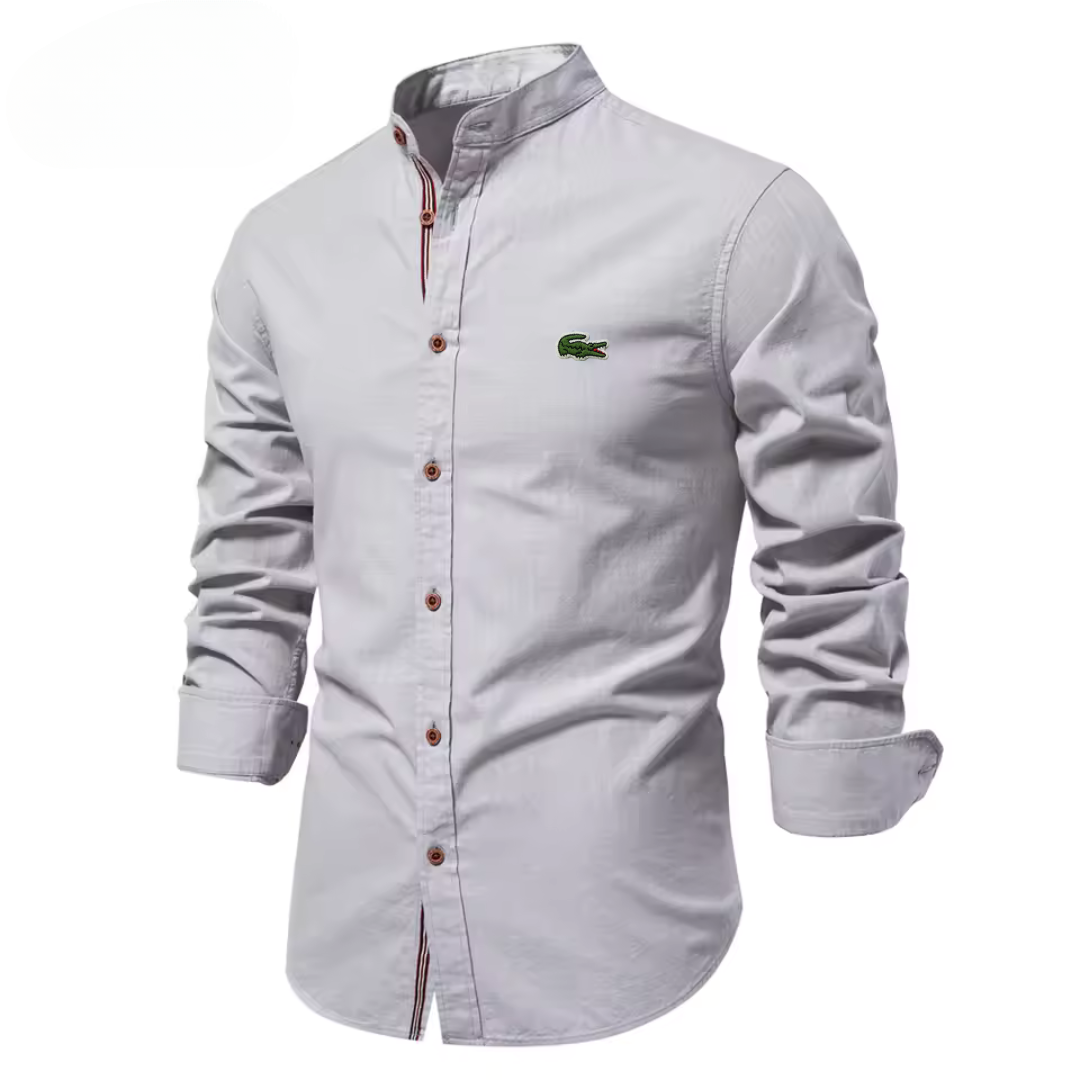 LCST™ Chemise en coton à col montant pour homme