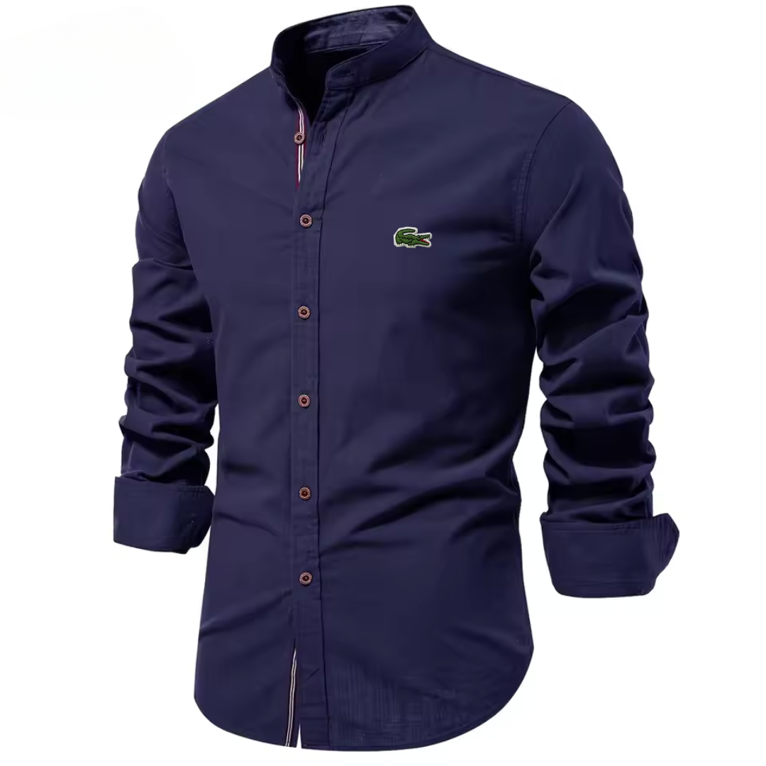 LCST™ Chemise en coton à col montant pour homme