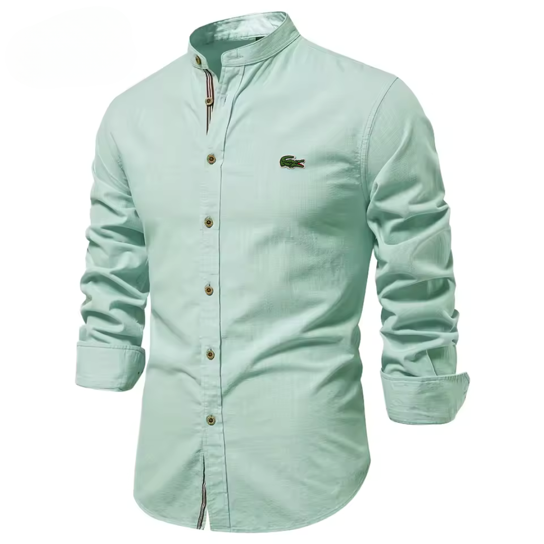 LCST™ Chemise en coton à col montant pour homme